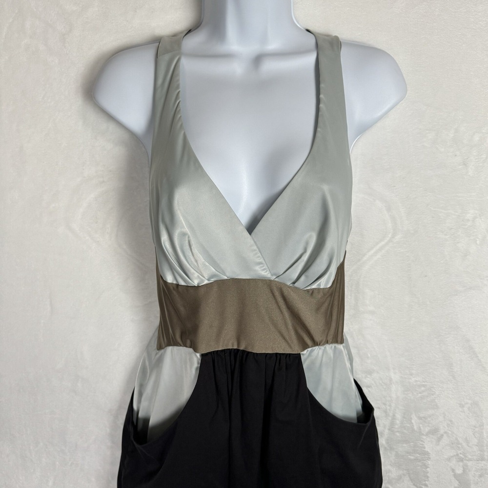 Saks 5th Avenue Iodice‎ Mini Dress Size XS Racerback Colorblock Sexy Party - Picture 3 of 16